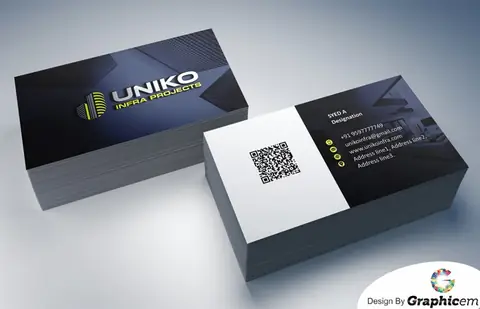 Uniko-bcard - Brand Identity Design by Graphicem, Madurai