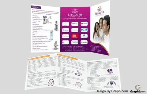 Bharathi Hospital - Brochure / Catalogue Design by Graphicem, Madurai