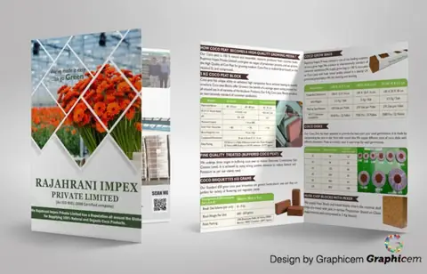 Rajahrani Impex - Brochure / Catalogue Design by Graphicem, Madurai