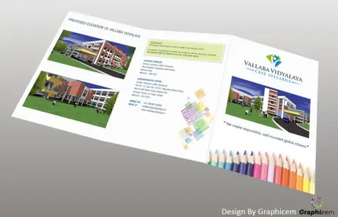 Vallaba Vidhyalaya - Brochure / Catalogue Design by Graphicem, Madurai
