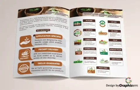 Trellis Coco - Brochure / Catalogue Design by Graphicem, Madurai