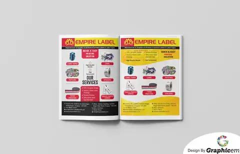 Empire Label - Brochure / Catalogue Design by Graphicem, Madurai