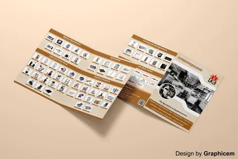 lakshmi equipments - Brochure / Catalogue Design by Graphicem, Madurai