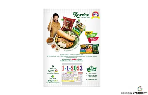 Koreka-Calendar-2023 - Calendar Design by Graphicem, Madurai