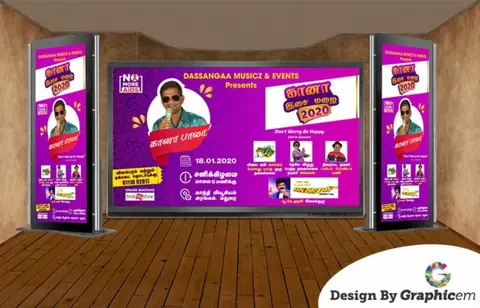 Dassangaa Musicz 3 - Events & Outdoor Activities Design by Graphicem, Madurai
