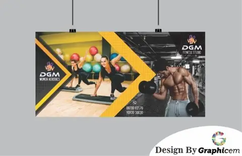 DGM Fitness Studio - Events & Outdoor Activities Design by Graphicem, Madurai