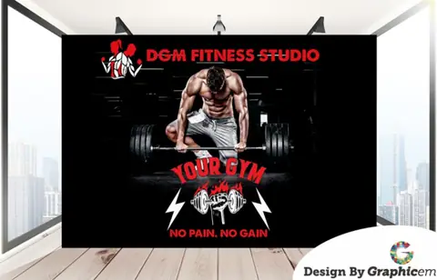 DGM Fitness - Events & Outdoor Activities Design by Graphicem, Madurai