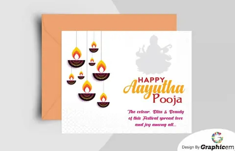 Ayudha-pooja-invitation - Invitation Design by Graphicem, Madurai