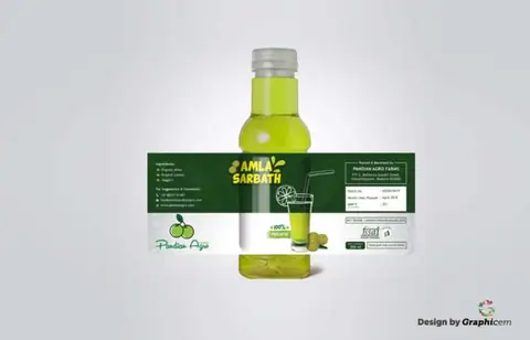Amla Sarbath - Label Design by Graphicem, Madurai