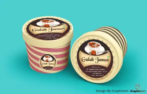 Gulab Jamun Label - Label Design by Graphicem, Madurai