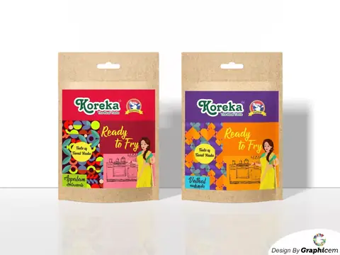 koreka - Label Design by Graphicem, Madurai