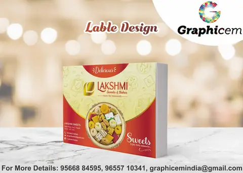 Lakshmi Sweets & Bakes - Label Design by Graphicem, Madurai