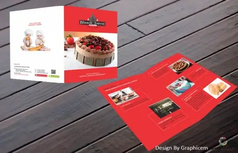 Blaack Forest - Menu Card Design by Graphicem, Madurai