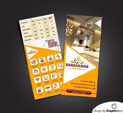 Saravanas Hotel - Menu Card Design by Graphicem, Madurai