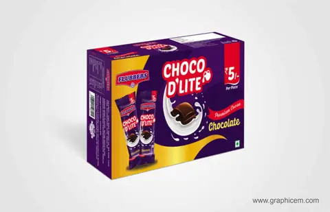 Flubber Choco D’lites Pack - Packaging Design by Graphicem, Madurai