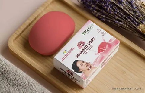 Herblis Soap design - Packaging Design by Graphicem, Madurai