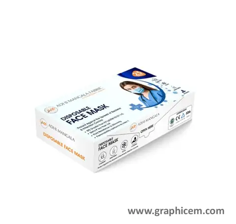 mask box - Packaging Design by Graphicem, Madurai