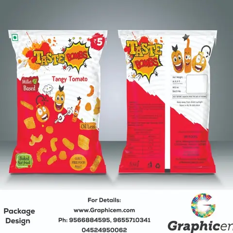 Taste Bombs - Packaging Design by Graphicem, Madurai