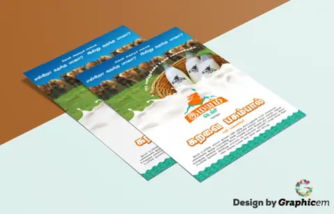 Imayam Dairy Flyer - Poster / Flyer Design by Graphicem, Madurai