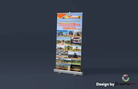 Ram Sethu - Shop Branding / Name Board Design by Graphicem, Madurai