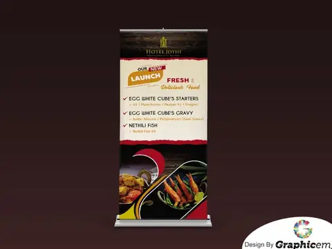 Hotel Jyothi - Shop Branding / Name Board Design by Graphicem, Madurai