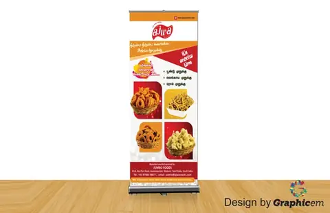 Standee - Shop Branding / Name Board Design by Graphicem, Madurai