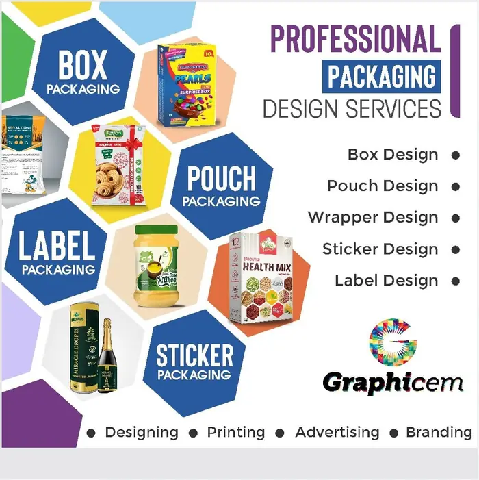 Professional packaging design services by Graphicem