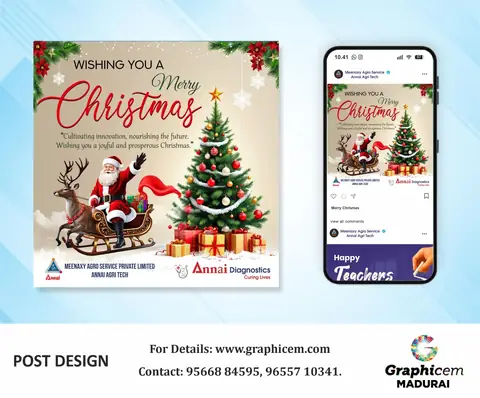 Christmass Design - Social Media Design by Graphicem, Madurai