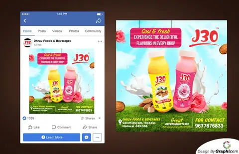 Fb-ad-j30 - Social Media Design by Graphicem, Madurai